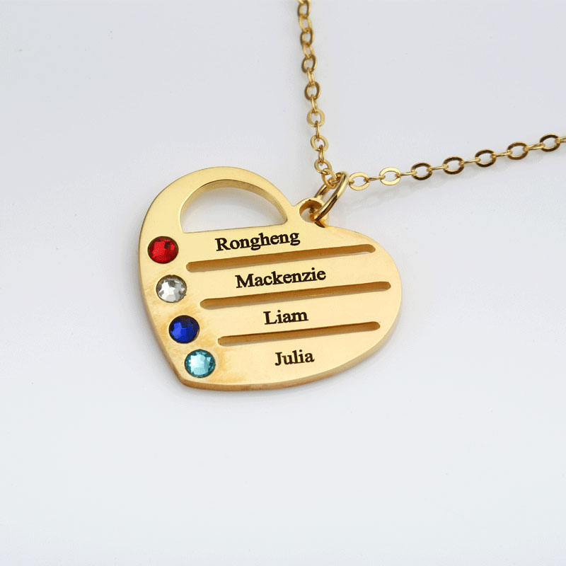 Brass Necklace, Each custom text must be less than 10 letters & fashion jewelry & for woman & with rhinestone, golden, Length:Approx 45 cm, Sold By PC