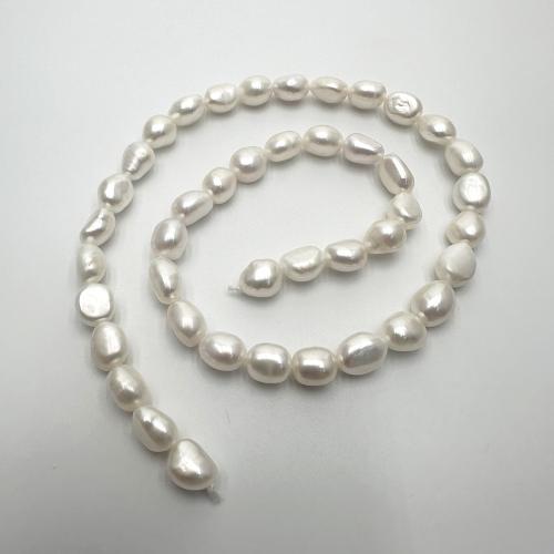 Keshi Cultured Freshwater Pearl Beads, DIY, white, 7-8mm Approx 37 cm 