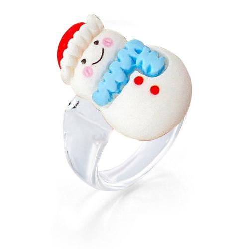 Christmas Finger Ring, Resin, Christmas Design & fashion jewelry & for woman & epoxy gel, Inner Approx 18mm 