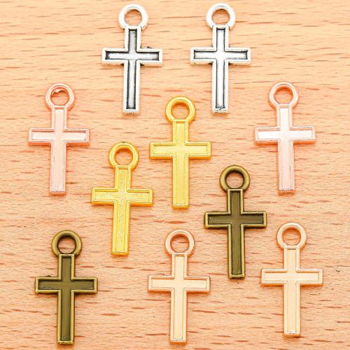 Zinc Alloy Cross Pendants, plated, DIY 