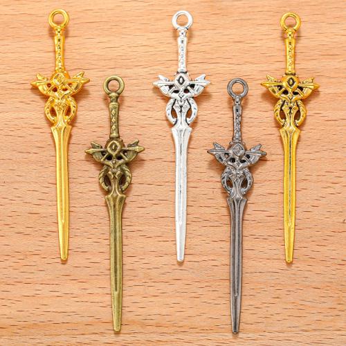 Zinc Alloy Jewelry Pendants, Sword, plated, DIY 