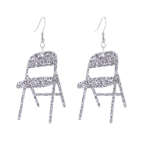 Acrylic Drop Earring, Zinc Alloy, with Acrylic, polished, for woman 