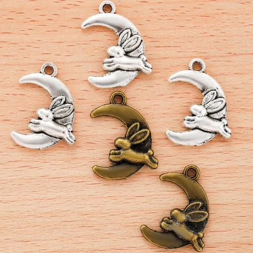 Zinc Alloy Animal Pendants, Rabbit, plated, DIY 