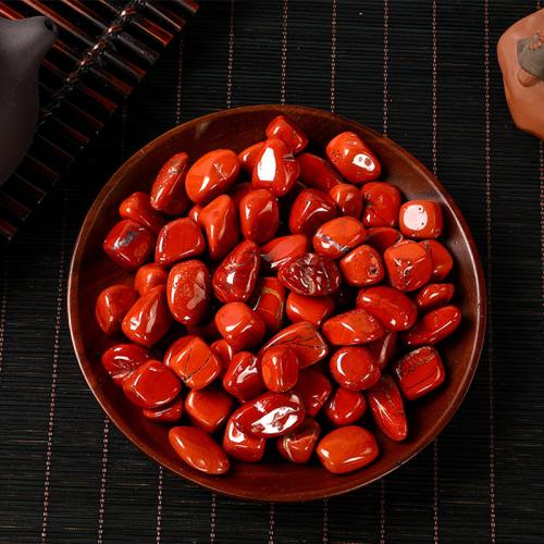 Jasper Stone Decoration, Nuggets red 