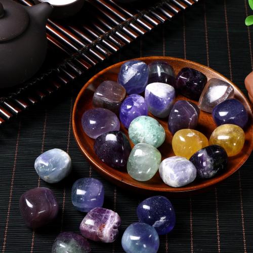 Colorful Fluorite Decoration, Nuggets, polished 