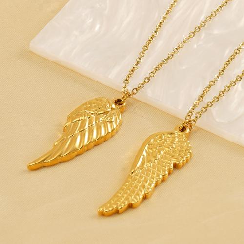 Stainless Steel Jewelry Necklace, 304 Stainless Steel, 18K gold plated, fashion jewelry & for woman, golden Approx 45 cm 