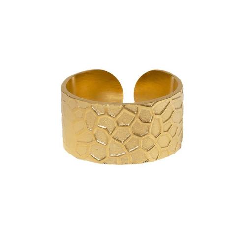 Edelstahl Fingerring, 304 Edelstahl, Modeschmuck & für Frau, goldfarben, verkauft von PC