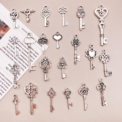 Zinc Alloy Key Pendants, DIY 