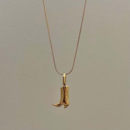 Brass Jewelry Necklace, with 5cm extender chain, Vacuum Ion Plating, fashion jewelry & for woman Approx 40 cm 