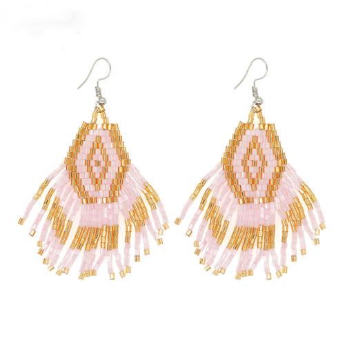 Fashion Fringe Earrings, Seedbead, fashion jewelry & for woman 