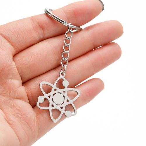 Stainless Steel Key Chain, 304 Stainless Steel, plated, fashion jewelry 