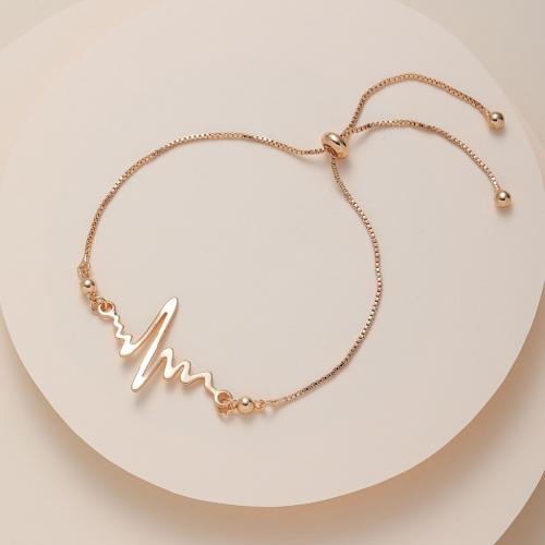 Brass Bracelets, with 3CM extender chain, plated, for woman Approx 17 cm 