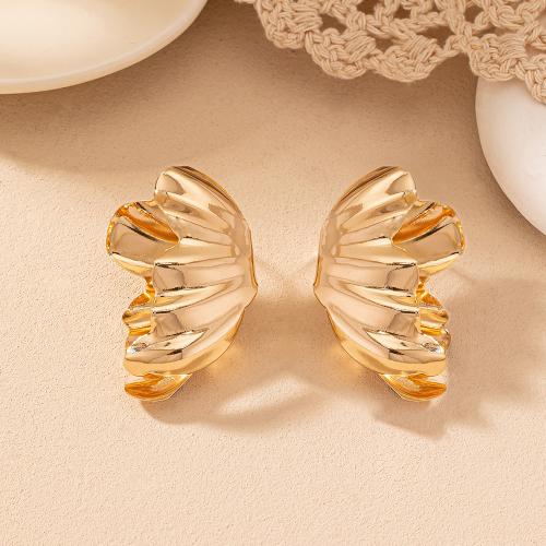 Zinc Alloy Stud Earring, plated, for woman, gold [