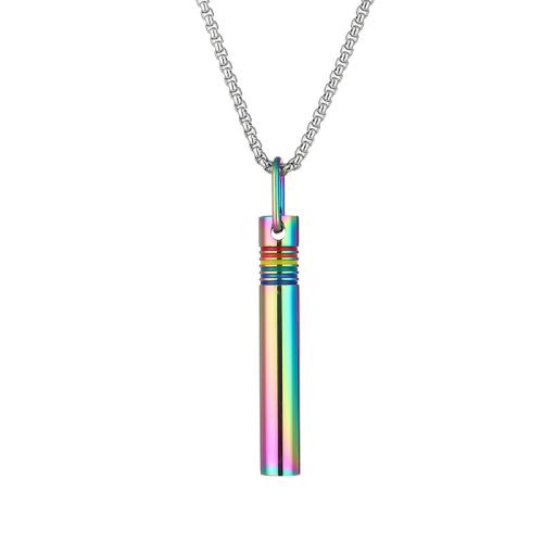 Collier en alliage de zinc, avec 304 chaîne en acier inoxydable, poli, bijoux de mode & unisexe, plus de couleurs à choisir, Vendu par PC