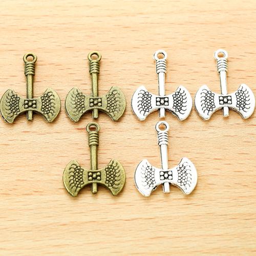 Zinc Alloy Jewelry Pendants, Axe, plated, DIY 