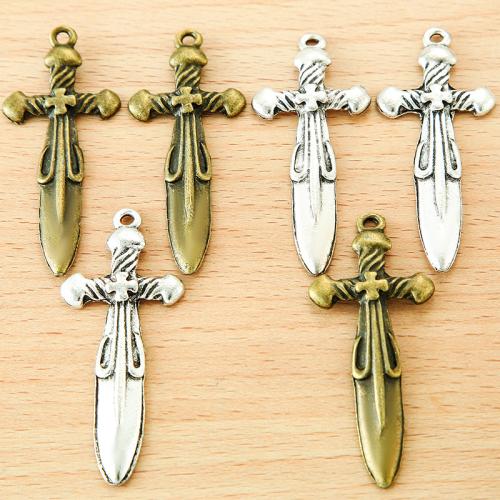 Zinc Alloy Jewelry Pendants, Sword, plated, DIY 