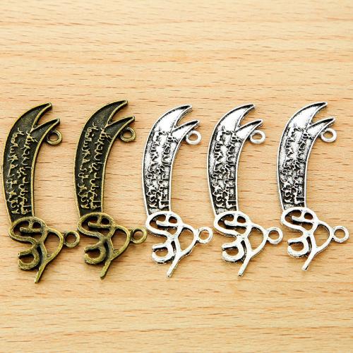 Zinc Alloy Jewelry Pendants, Sword, plated, DIY 