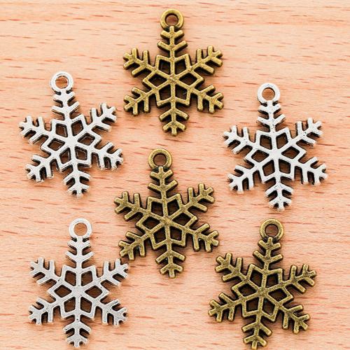 Zinc Alloy Jewelry Pendants, Snowflake, plated, DIY 