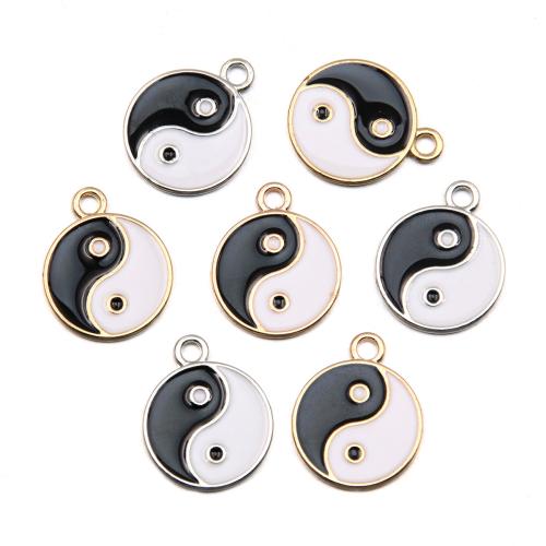 Zinc Alloy Enamel Pendants, with enamel, plated, DIY 