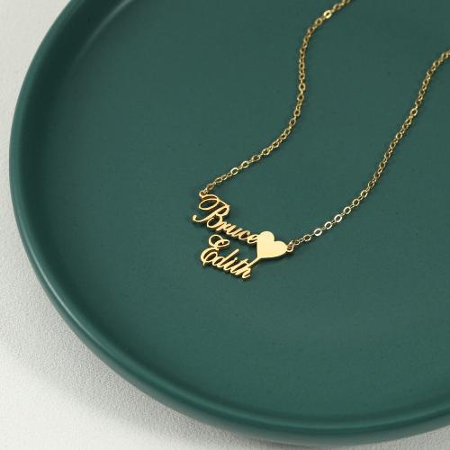 metal collar, con 5cm extender cadena, Cada texto personalizado debe tener menos de 10 letras & Joyería & para mujer, dorado, longitud:aproximado 40 cm, Vendido por UD