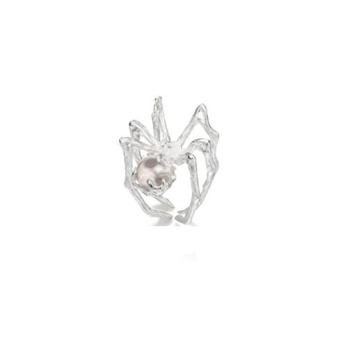 aleación de zinc Anillo de dedo Cuff, con Vidrio, Diseño de Halloween & Joyería & diferentes estilos para la opción & para mujer, Vendido por UD