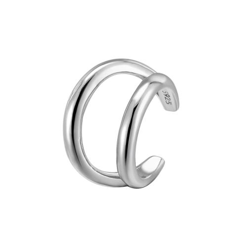 925 Sterling Silver Earring Clip, fashion jewelry & for woman, Inner Approx 17mm 