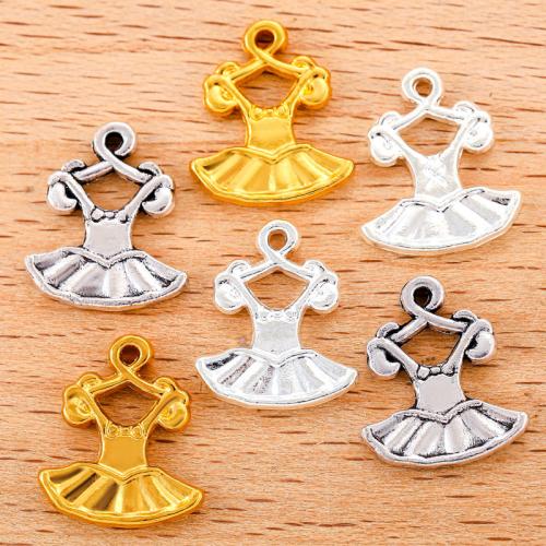 Zinc Alloy Jewelry Pendants, Skirt, plated, DIY 