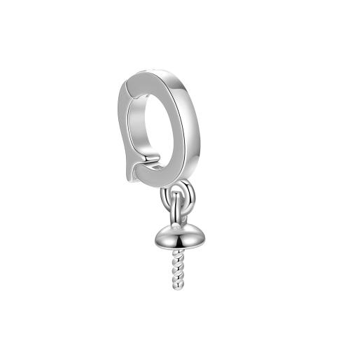 clip de cheville en argent fin , Argent sterling 925, DIY & styles différents pour le choix & pavé de micro zircon, Vendu par PC[