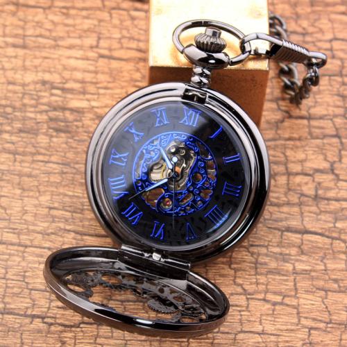 alliage de zinc Montre de poche, Rond, Placage, unisexe & montre mécanique & styles différents pour le choix, watchcase size Environ 37.5 cm, Vendu par PC