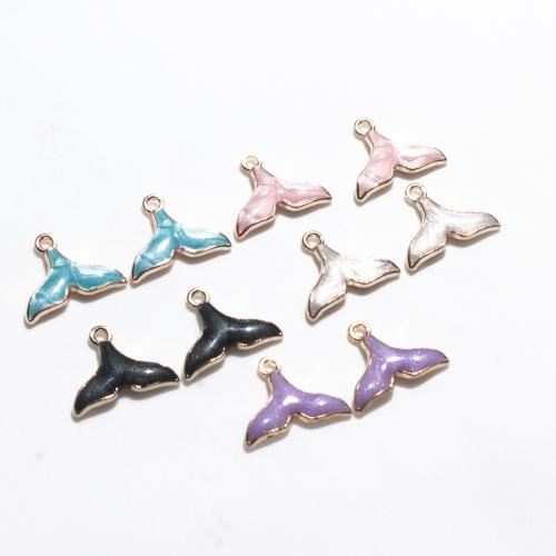 Zinc Alloy Enamel Pendants, gold color plated, DIY 