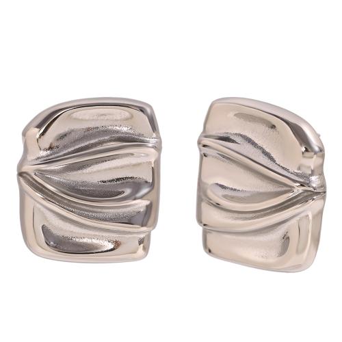 Stainless Steel Stud Earring, 304 Stainless Steel, Vacuum Ion Plating, for woman 