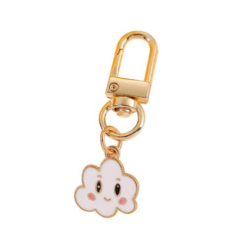 Zinc Alloy Key Clasp, multifunctional & enamel 