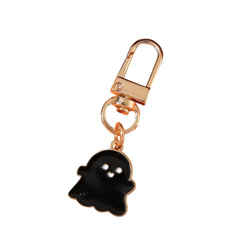 Zinc Alloy Key Clasp, plated, Halloween Design & multifunctional & enamel, golden, Product package size 