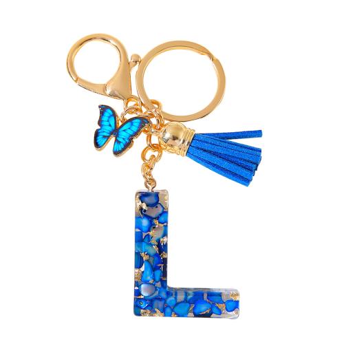 Zinc Alloy Key Clasp, with Resin, epoxy gel, multifunctional golden, Product package size 