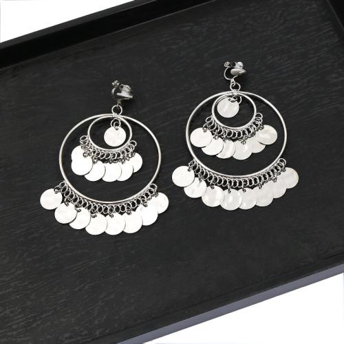 Zinc Alloy Drop Earring, fashion jewelry & for woman 