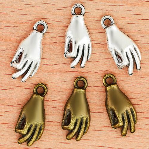 Zinc Alloy Hand Pendants, plated, DIY 