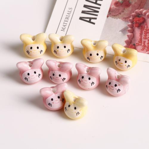 Animal Porcelain Beads, Chinchillas, DIY 