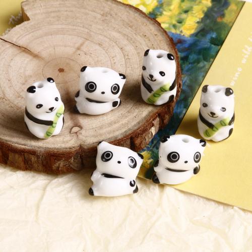 Animal Porcelain Beads, Panda, DIY 