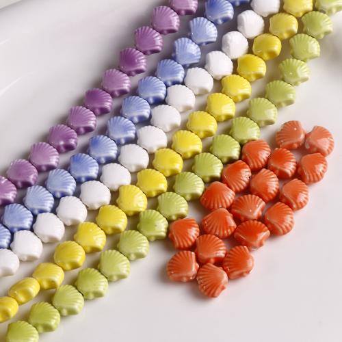 Perles porcelaine animaux, coquille, DIY, plus de couleurs à choisir Vendu par sac[