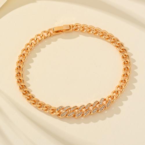 Cubic Zirconia Micro Pave Brass Bracelet, plated, micro pave cubic zirconia & for woman 