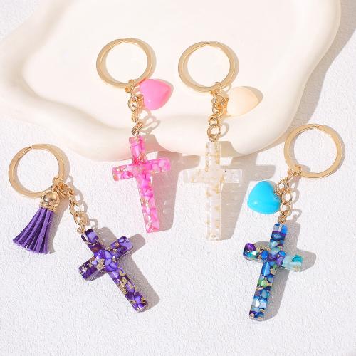 Zinc Alloy Key Clasp, with Resin, epoxy gel, multifunctional 