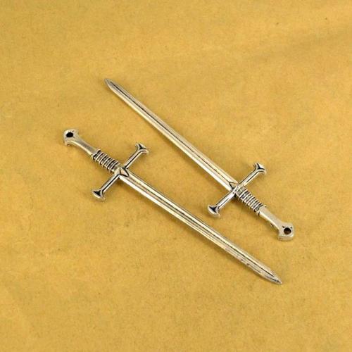 Zinc Alloy Jewelry Pendants, Sword, plated, DIY 