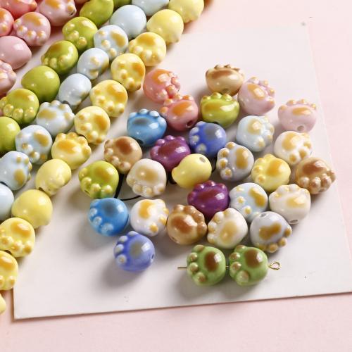 Revestimiento Porcelana bolas, Garra, Bricolaje, más colores para la opción, 12x13mm, 100PCs/Bolsa, Vendido por Bolsa