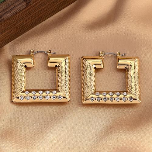 Zinc Alloy Leverback Earring, plated, micro pave cubic zirconia & for woman, gold 