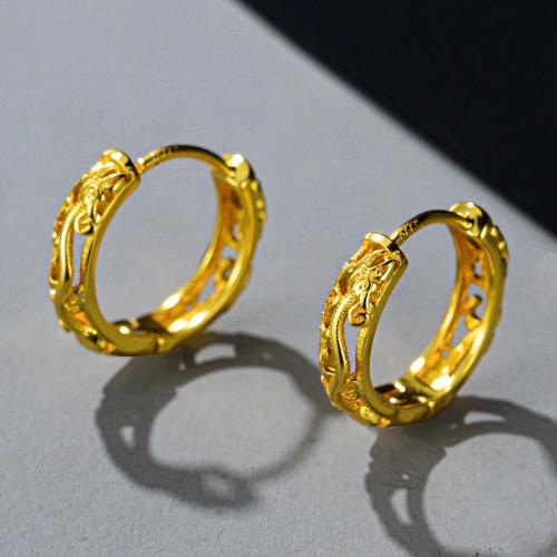 Brass Hoop Earring, gold color plated, fashion jewelry, golden 