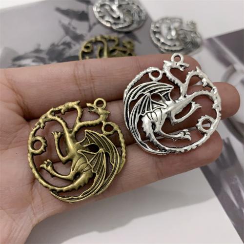 Zinc Alloy Jewelry Pendants, Dragon, plated, DIY 