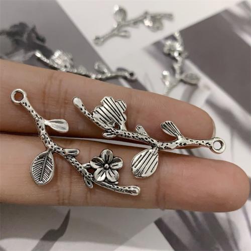 Zinc Alloy Jewelry Pendants, Branch, antique silver color plated, DIY 