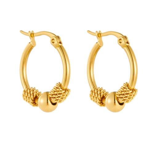 Stainless Steel Leverback Earring, 304 Stainless Steel, fashion jewelry & for woman, gold 