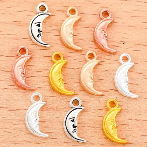 Zinc Alloy Jewelry Pendants, Moon, plated, DIY 