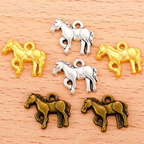 Zinc Alloy Animal Pendants, Horse, plated, DIY 